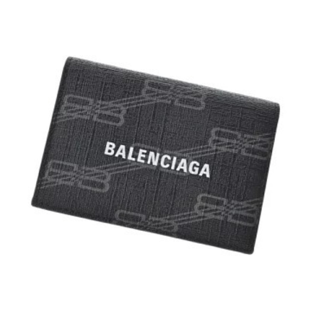 BALENCIAGA Wallet Case Black Gray All over